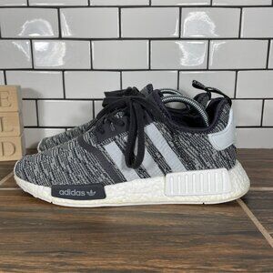 adidas NMD R1 Womens Size 10 Shoes Gray White Black Boost Athletic Sneakers